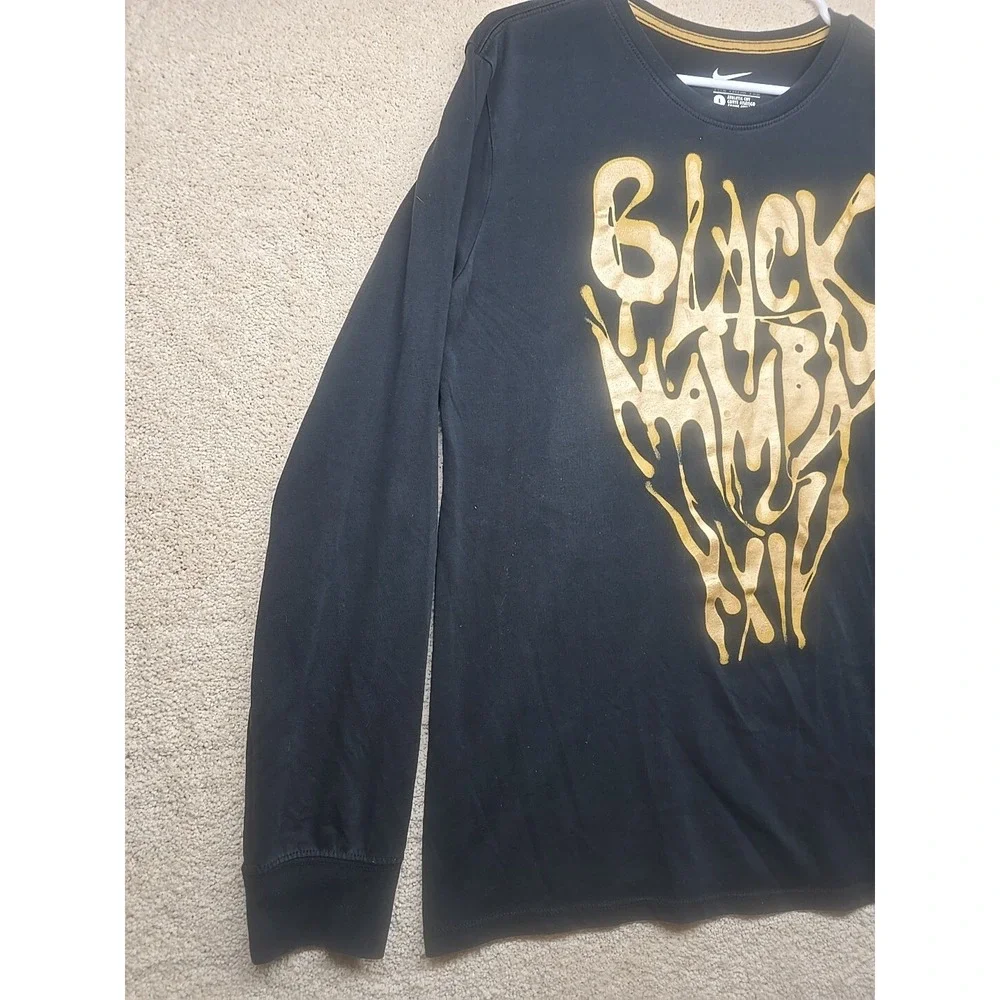 2014 Nike‎ Black Mamba Shirt Adult Large Kobe Bryant Dri-Fit Long Sleeve